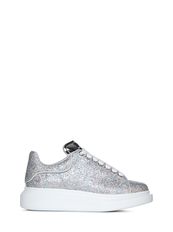 White sneakers with holographic heel Alexander Mcqueen | Ratti Boutique